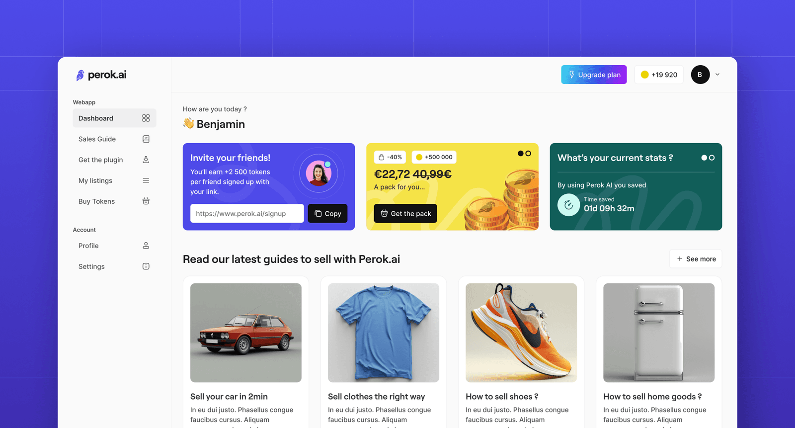 Interface UI design