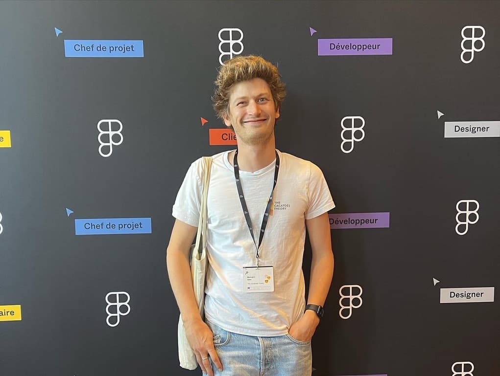 Romain DAO, partenaire Figma, lors d'une session de formation