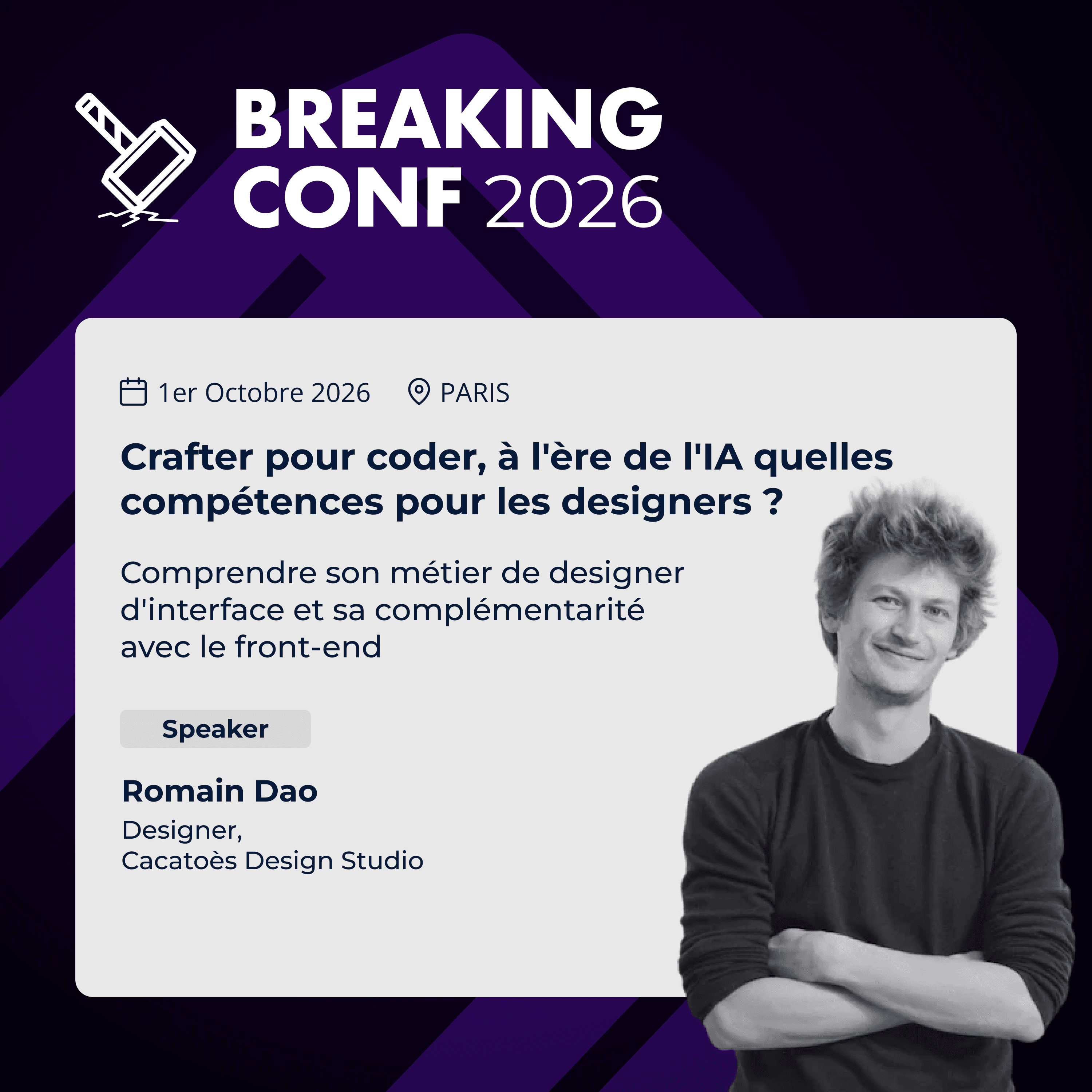 Breaking Conf - Crafter pour coder à l'ère de l'IA : quelles compétences pour les designers ?